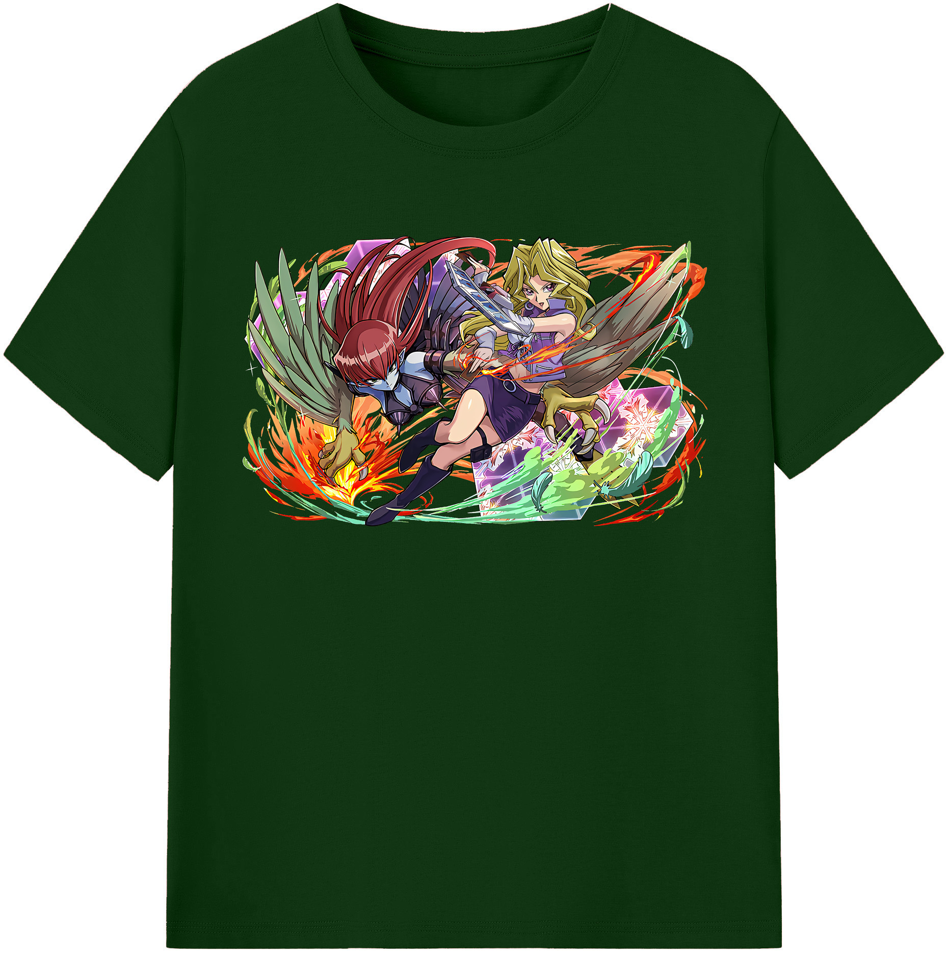 （画像用） 遊☆戯☆王 Yu-Gi-Oh! 綿100％半袖Tシャツ（フロントプリント）